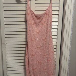 B Darlin Pink Sequin Dress